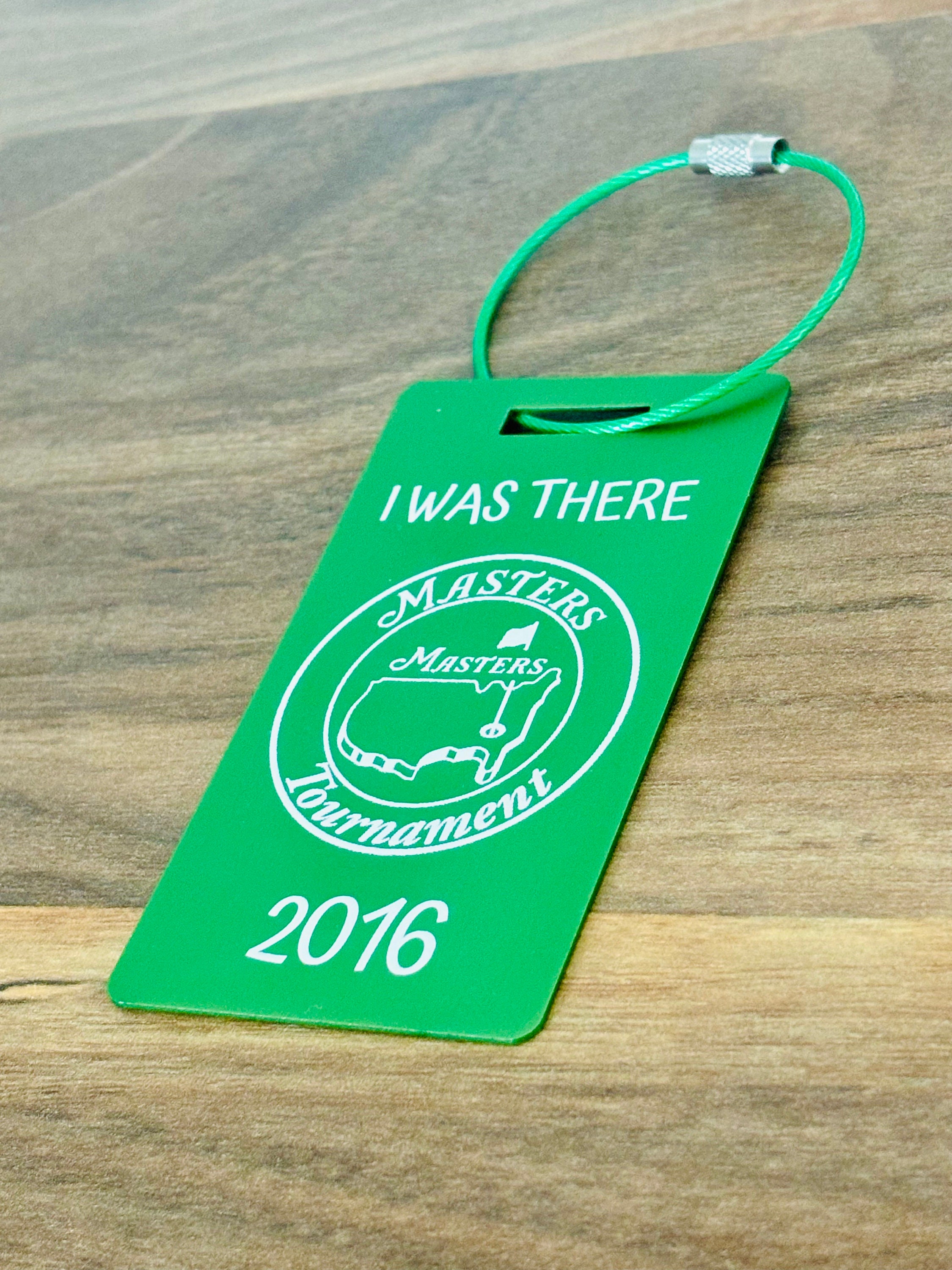 Masters Golf Bag Tag: Augusta National Keepsake, Anodized Aluminum