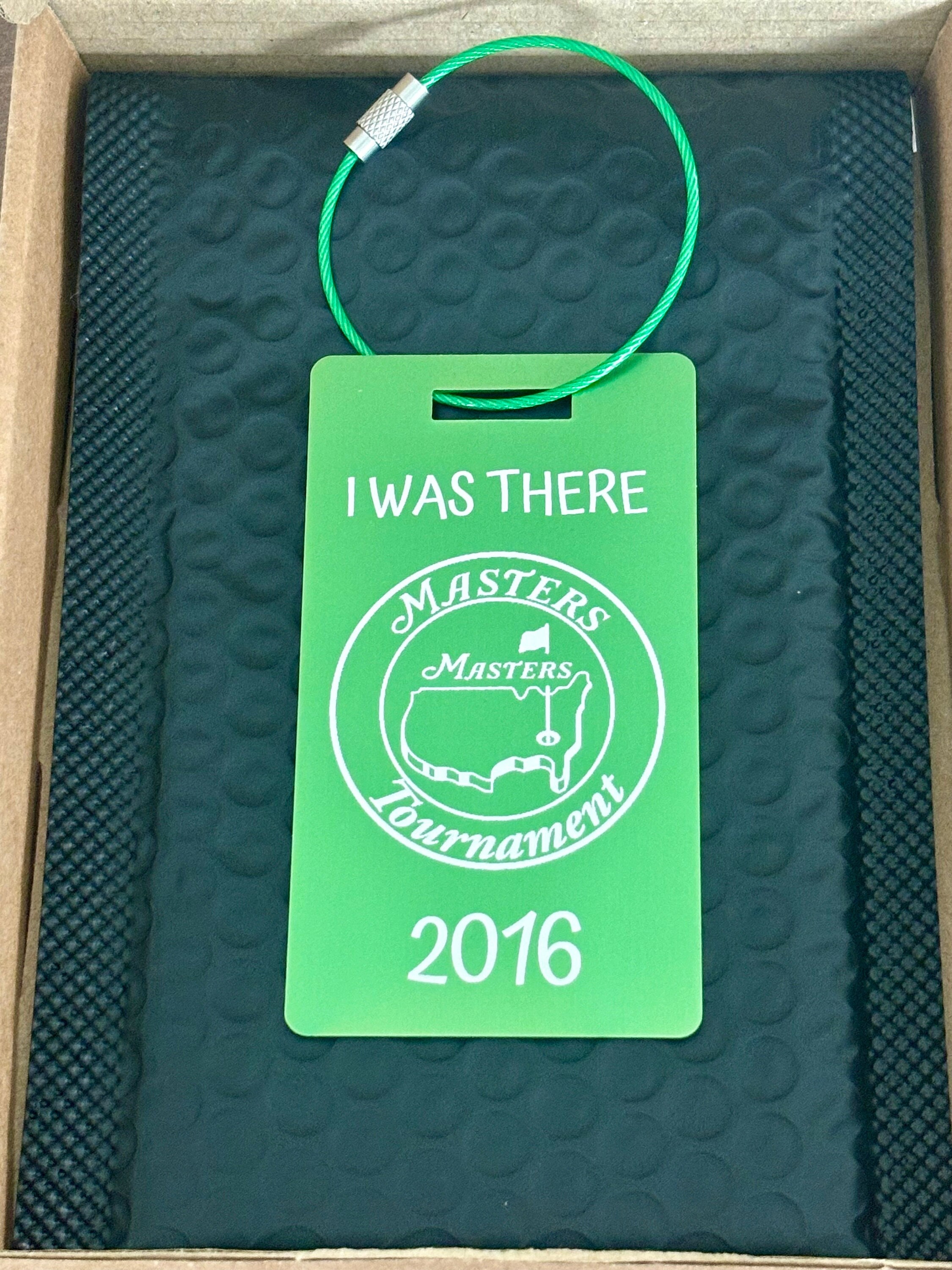 Masters Golf Bag Tag: Augusta National Keepsake, Anodized Aluminum