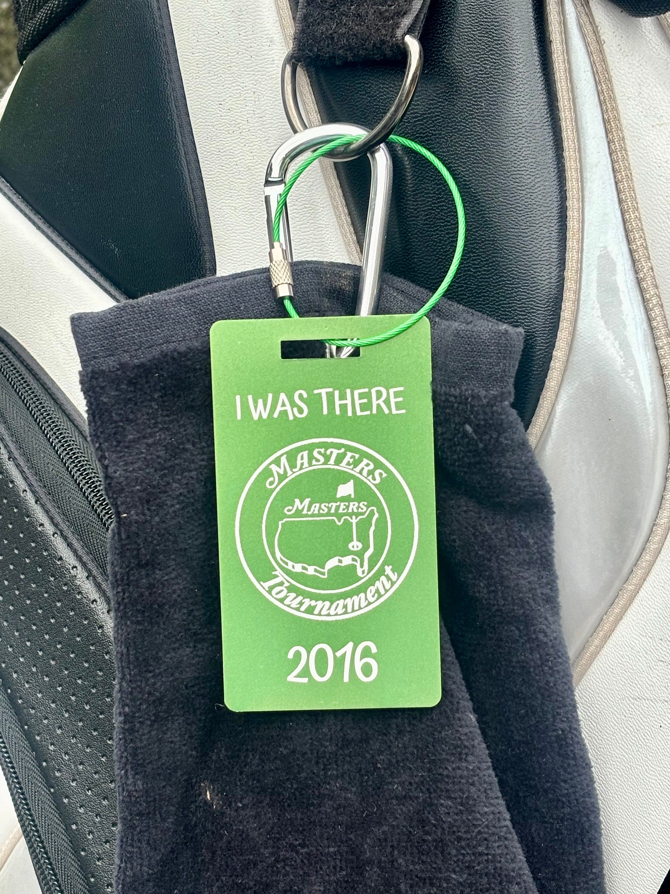 Masters Golf Bag Tag: Augusta National Keepsake, Anodized Aluminum