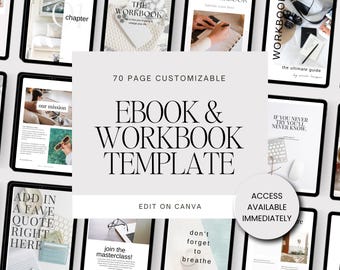 eBook Template Canva | Editable Workbook & Lead Magnet Templates | Classic Coaching eBook Design for Easy Customization