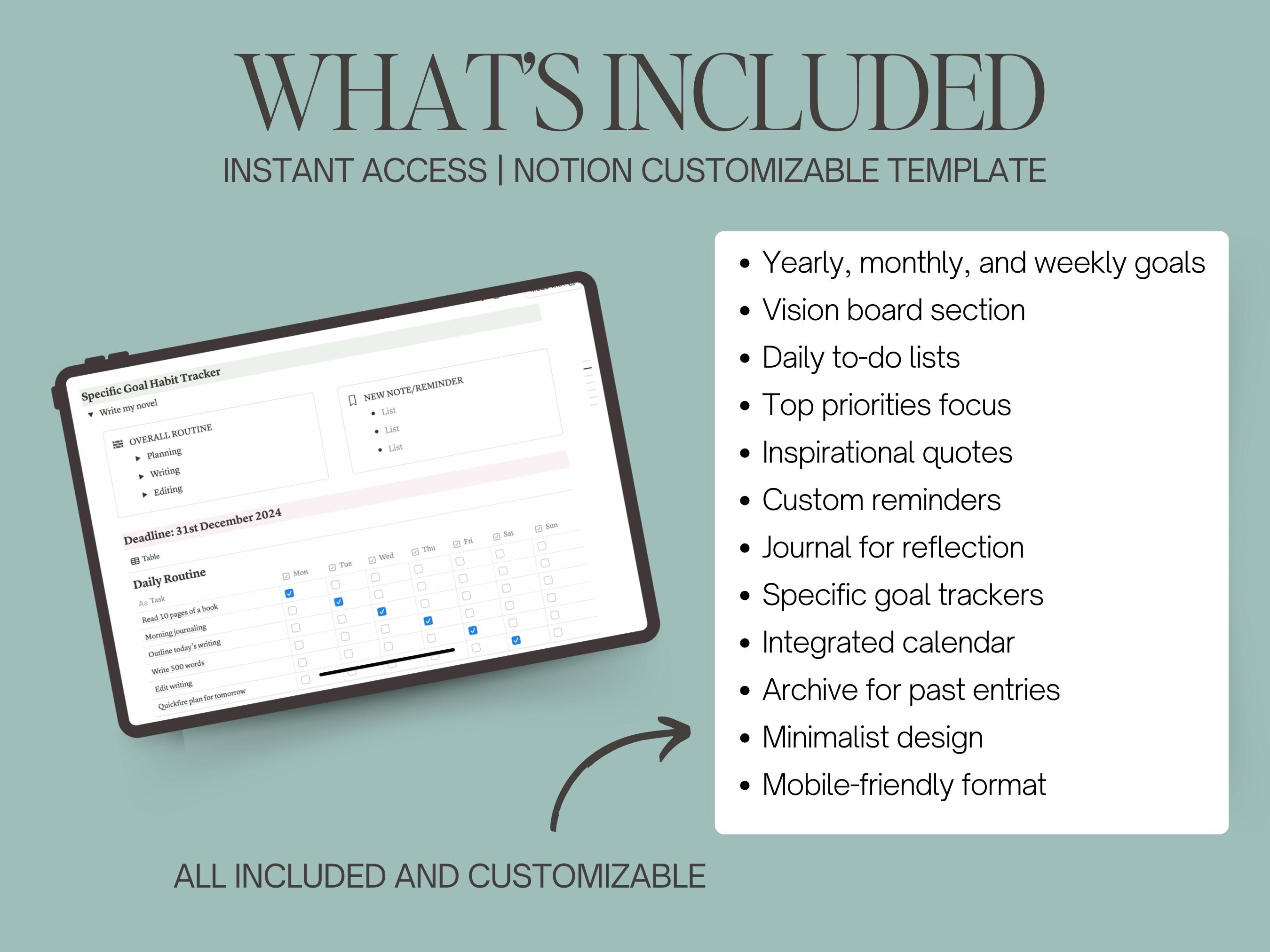 Notion Habit Tracker | Daily, Weekly & Monthly Routines | Notion ...