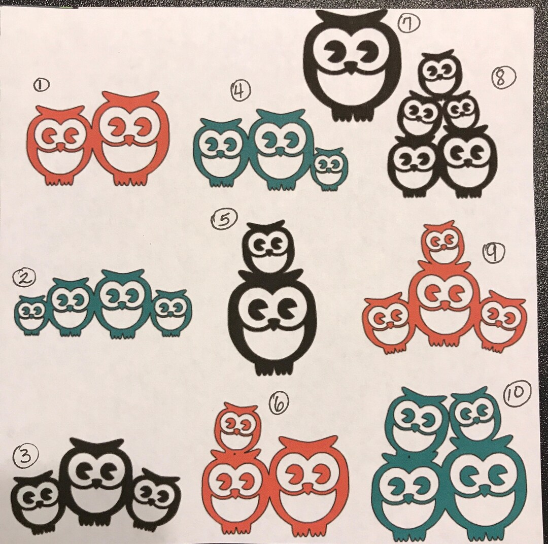 Decals Car Auto Owls Family - Etsy