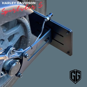 Side Mount for Harley Davidson Sportster S (RH1250) - 5"x7” or 7"x9" Number Plate