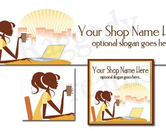 Premade Etsy Shop Banner Set – Morning Coffee Theme