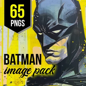 Batman Digital Art - Superhero Instant Downloads - 65 PNG Files - Direct Download - Digital Download - DC Comics - Sublimation