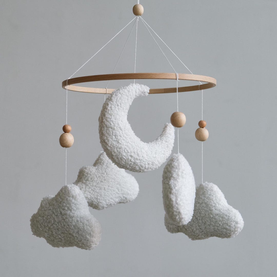 Baby Mobile, Cloud Nursery Decor, Baby Mobile Crib, Pregnancy Gift ...