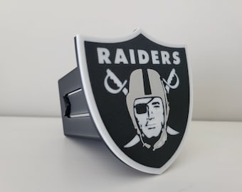 Oakland Las Vegas Raiders Tow Hitch Cover Insert 2&quot; square