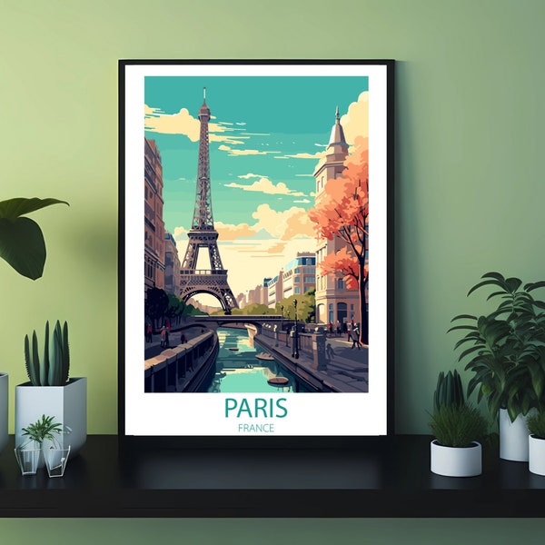 Paris France Travel Wall Art, Paris Print Wall Art, Paris Poster, Paris City Print, Paris City Photo Art, Paris Lover Gift, Instant Download