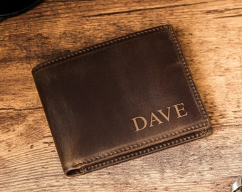 Personalized Leather Wallet, Birthday Gift For Him, Anniversary Gifts, Gifts For Dad, Personalized Gift For Him, Fathers Day Gift, Mens Gift