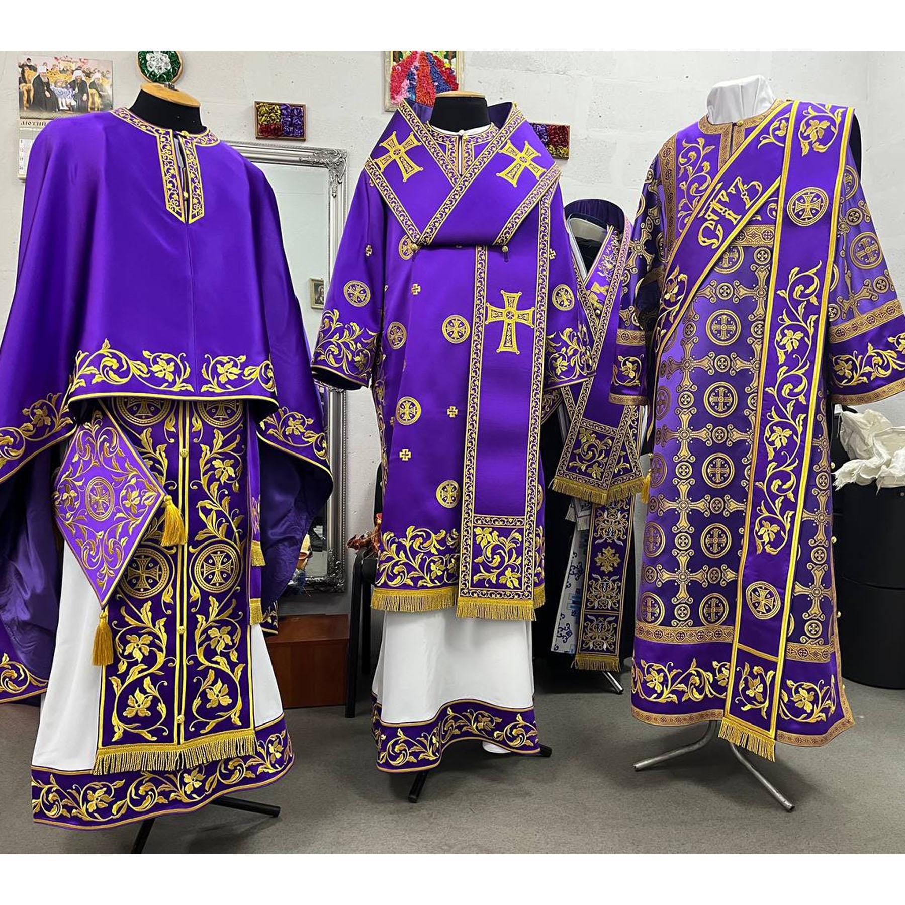 Protodeacon Purple Protodeacon Vestments. Embroiered Protodeacon's Vestments.deacon ...