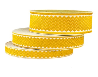 Gold Liturgical trim |TOOTH|, metallic ribbon, vestment ribbon per meter, chasuble trim for priest, gold jacquard trim, galon medival