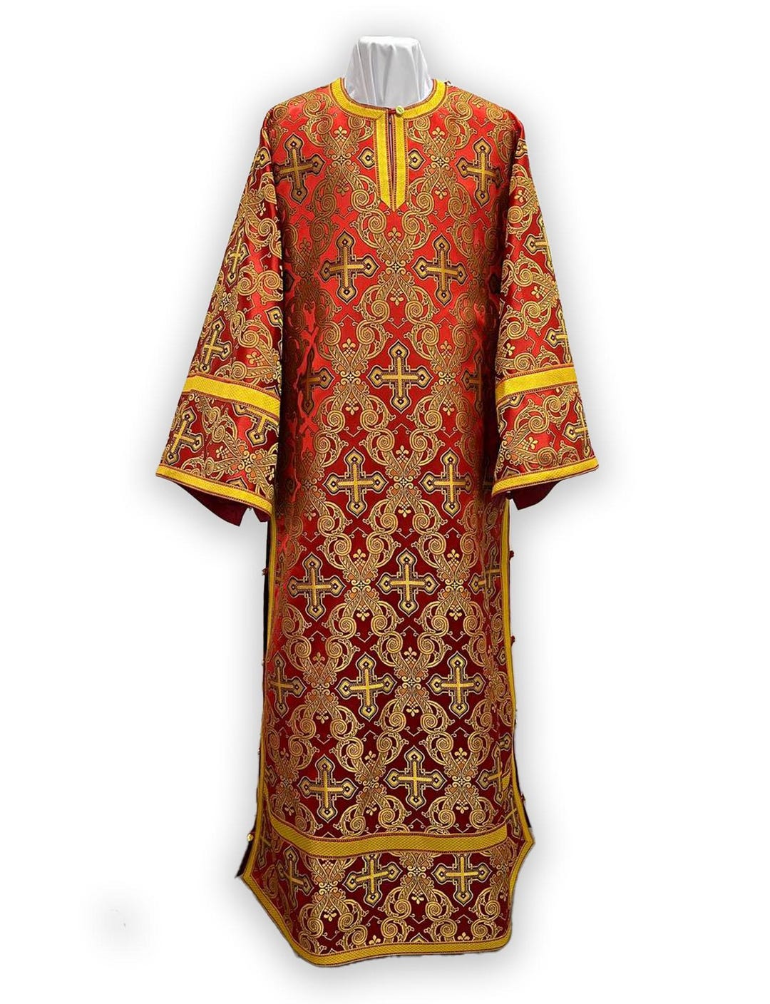 Orthodox Schema Robe Red Orthodox Sticharion. Deacon's Sticharion. Orthodox Vestments ...