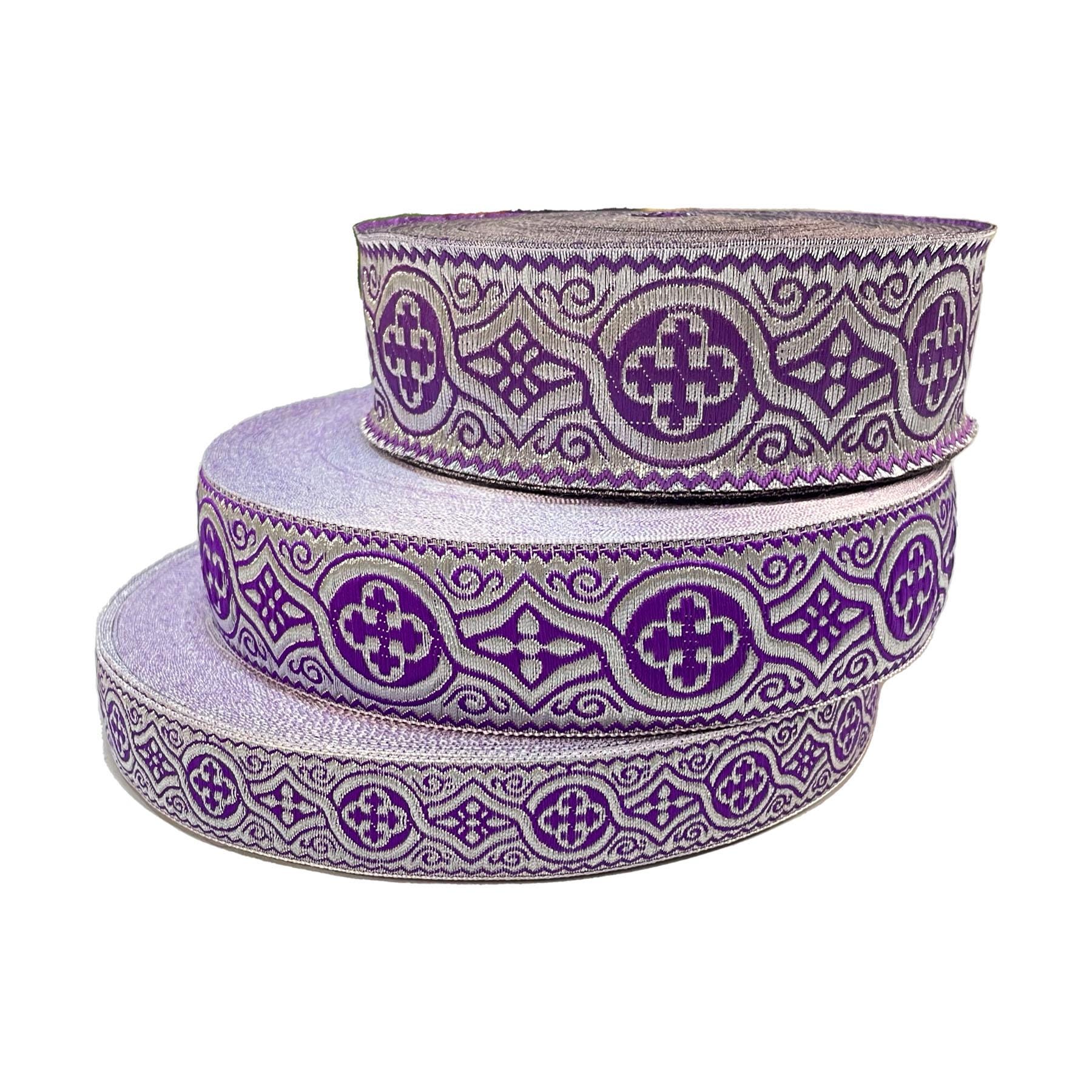Arrowhead Lunar Glow Purple by Tula Pink - 5/8 Arrowhead Lunar Glow Purple by Tula Pink - 5/8