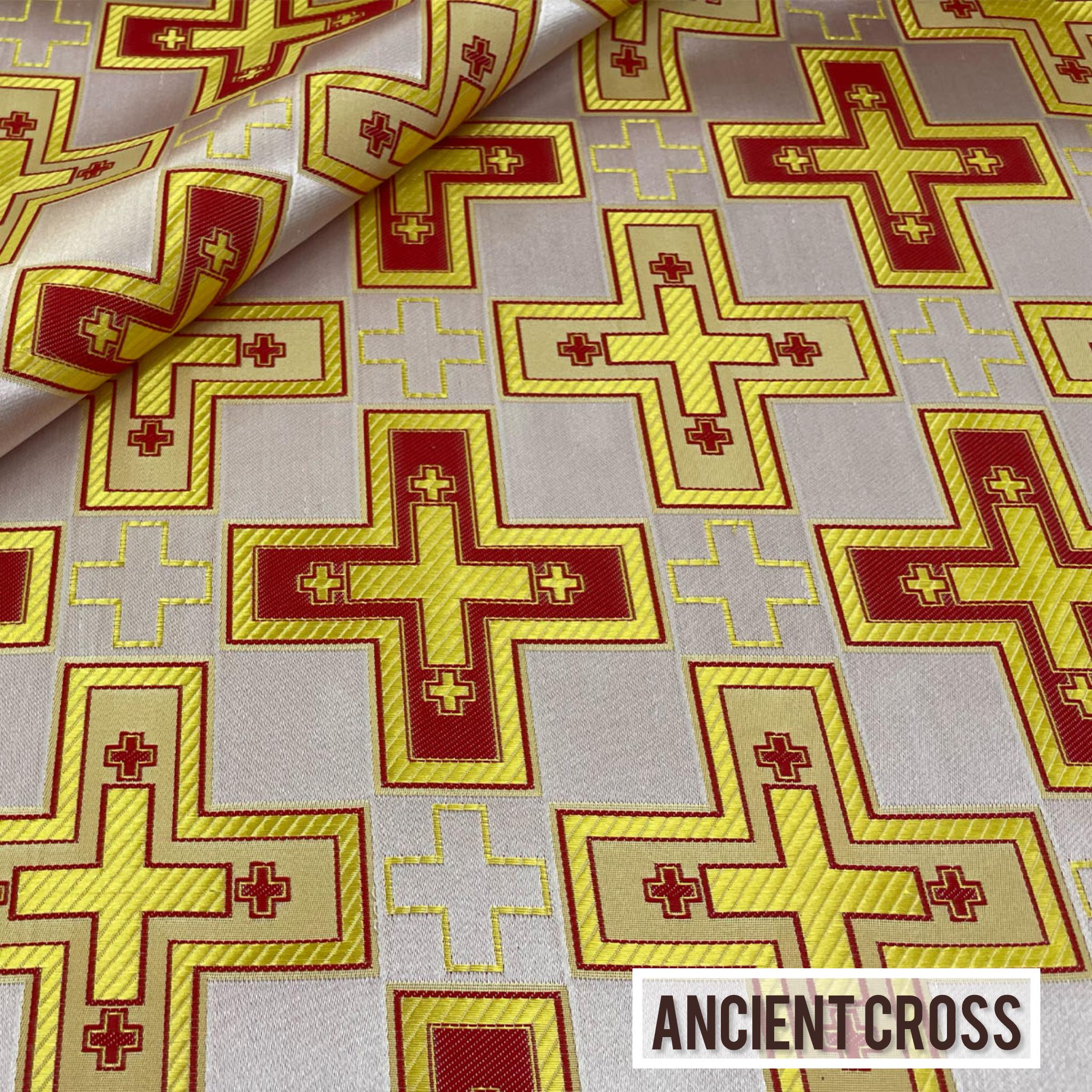Priestly Robe White Gold Greek-style Orthodox Priestly Vestments. Silk Liturgical ...