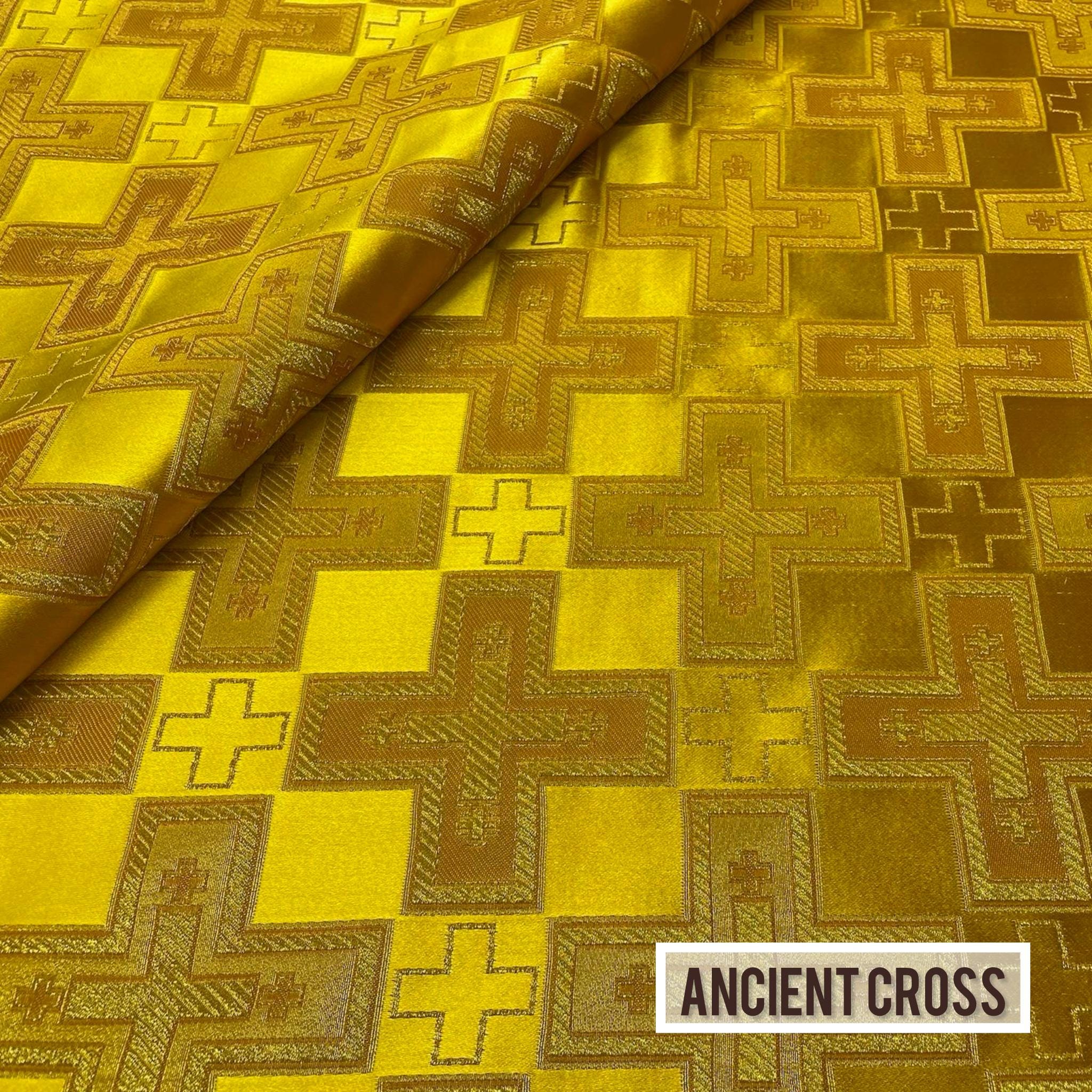 Priestly Robe White Gold Greek-style Orthodox Priestly Vestments. Silk Liturgical ...