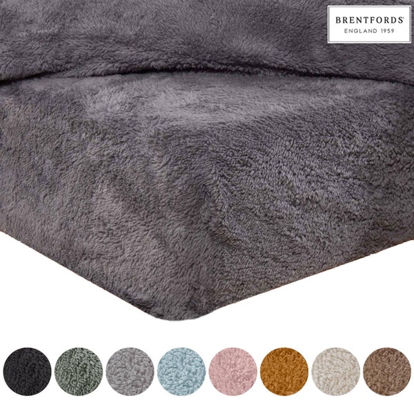 Brentfords Fleece Fitted Sheet Warm and Comfortable Bed Sheet