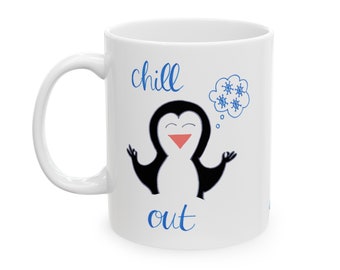 Chill Out (Temperature) Ceramic Mug, 11oz