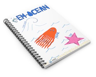EM-OCEAN (Confusion, Fear, Joy) Spiral Notebook 3 - Ruled Line