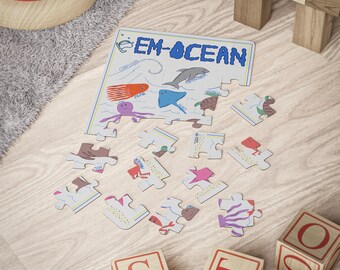 EM-OCEAN (Emotion) Full Collection Kids' Puzzle, 30-Piece