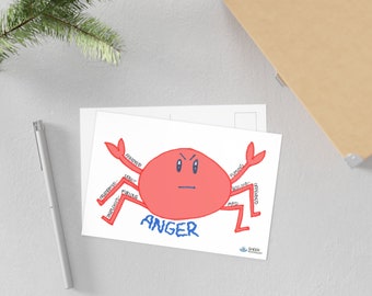 EM-OCEAN (Emotion) Postcards - Crab (Anger)