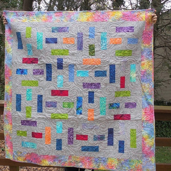 Geometric Quilt Etsy