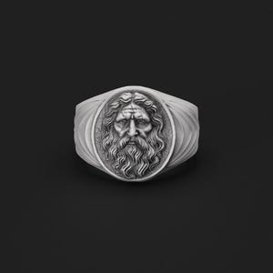 Oxidized Silver Hades Ring – Power, Mystery & the Underworld