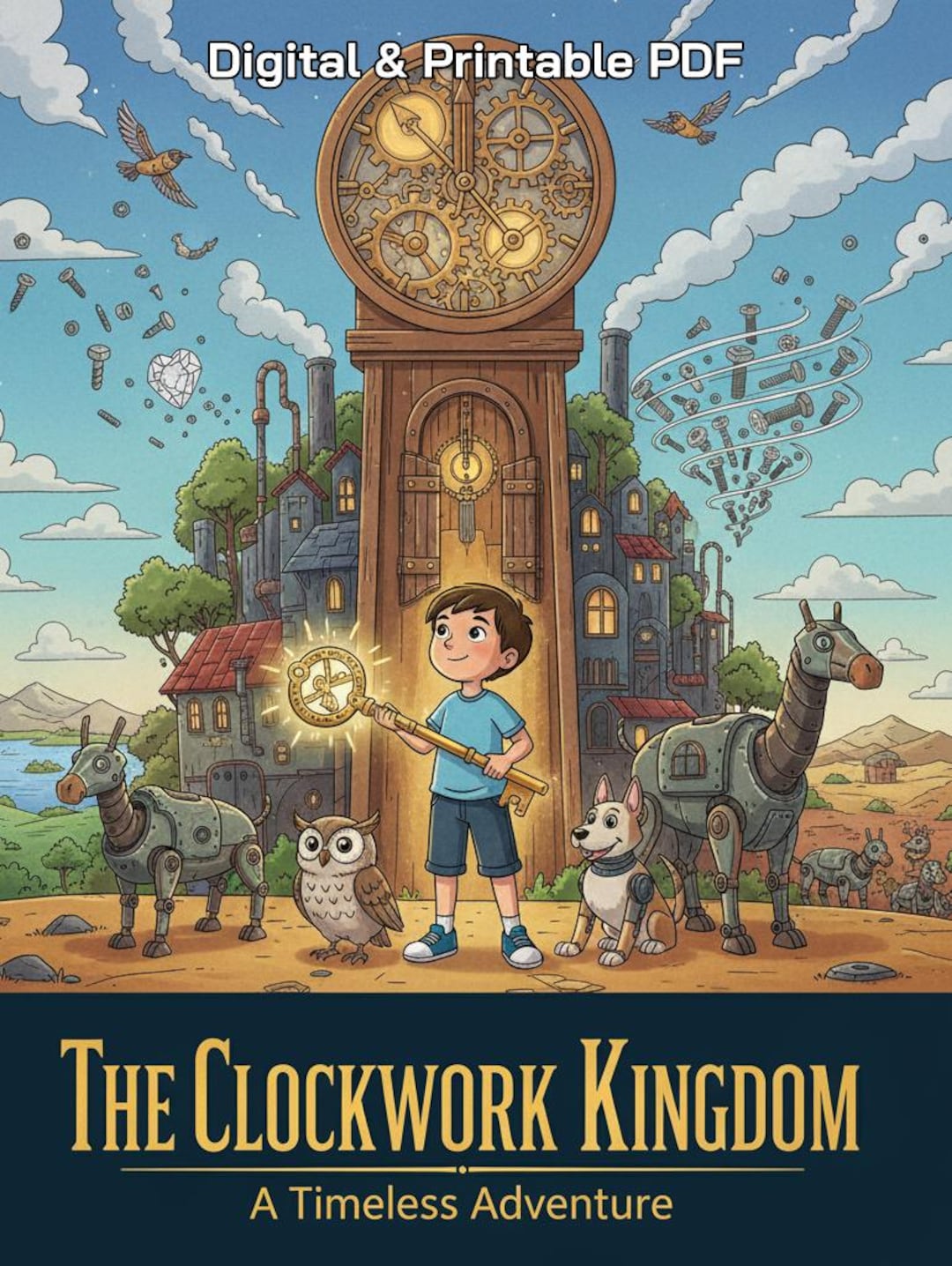The Clockwork Kingdom Coloring Book – Steampunk Fantasy Adventure for ...