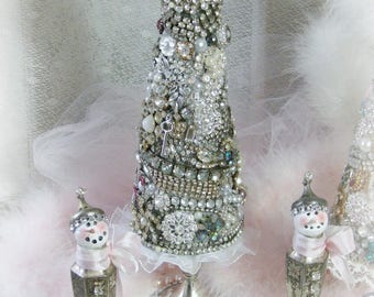 jeweled christmas tree vintage rhinestone jewelry christmas tree tree of treasures diamond rhinestones holiday decor - Jeweled Christmas Trees jeweled christmas tree vintage rhinestone jewelry christmas tree tree of treasures diamond rhinestones holiday decor - Jeweled Christmas Trees