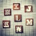 Alphabet Letters Wall Hanging on Reclaimed Barn Wood - Great for Baby ...