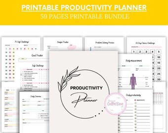 Productivity Planner Printable Ultimate Life Journal Binder Daily ...