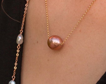Fresh Water Edison Pearl Floater Necklace