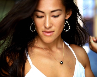 Quality Tahitian Pearl Floater Necklace