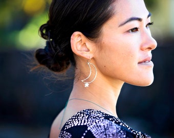 I love you to the moon and back earrings