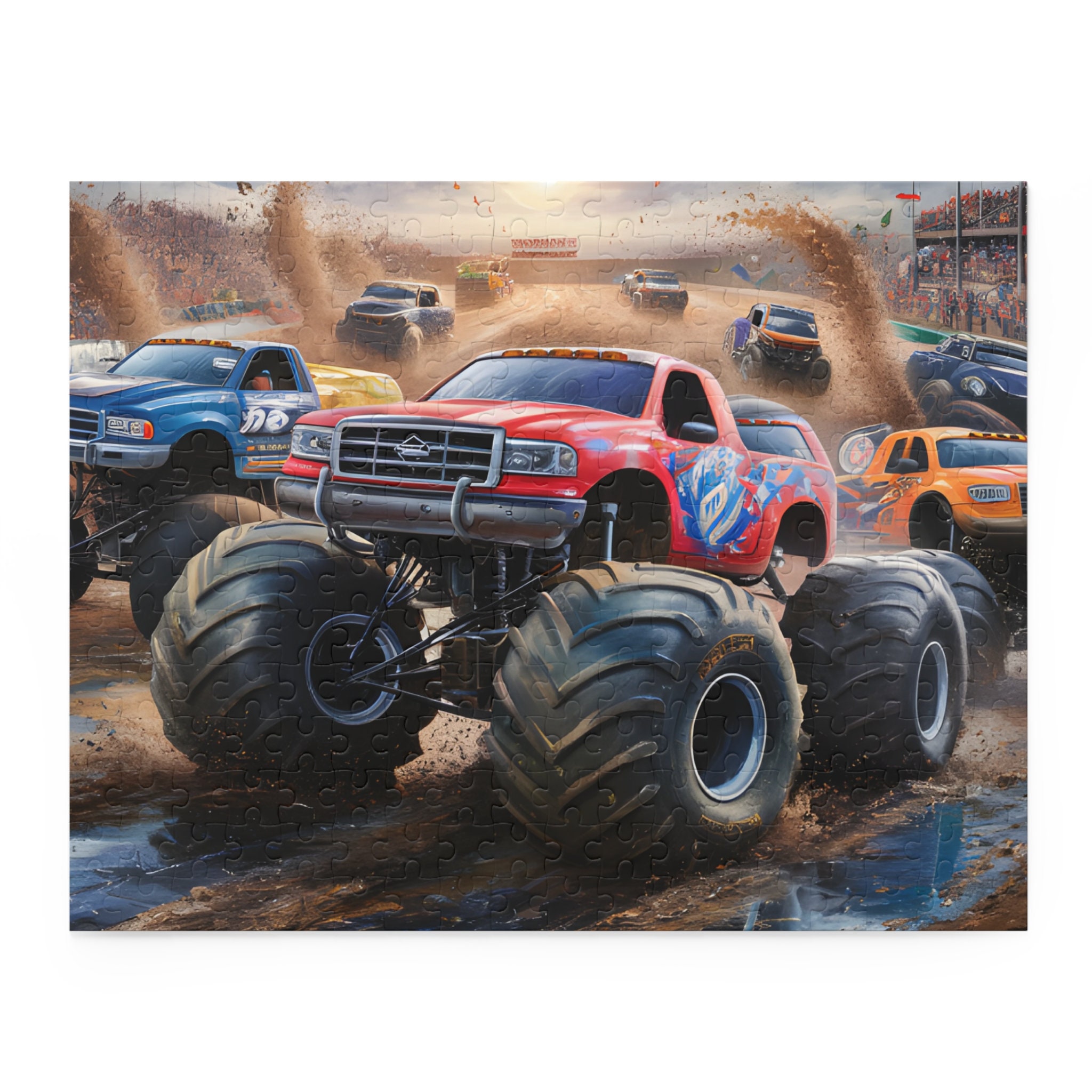 Monster Jam Puzzle (120, 252, 500piece), Puzzle for Adult,puzzle Gift