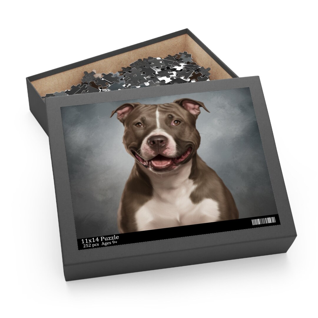 Pitbull Puzzle 120, 252, 500 Puzzle for Adult,puzzle Gift,puzzle Art ...