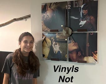 Midnight Vinyl Clock -Display your Sw1ft Vinyls as a real working clock. Vinyl Wall Art - Perfect Gift for Vinyl Collectors & The Tour Fans!