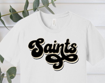 Saints Shirt, New Orleans Shirt, New Orleans Saints, black and gold