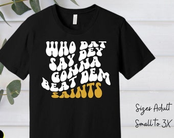 Saints Shirt, New Orleans Shirt, New Orleans Saints, black and gold