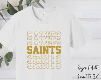 Saints Shirt, New Orleans Shirt, New Orleans Saints, black and gold