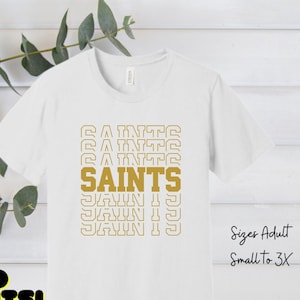 Saints Shirt, New Orleans Shirt, New Orleans Saints, black and gold