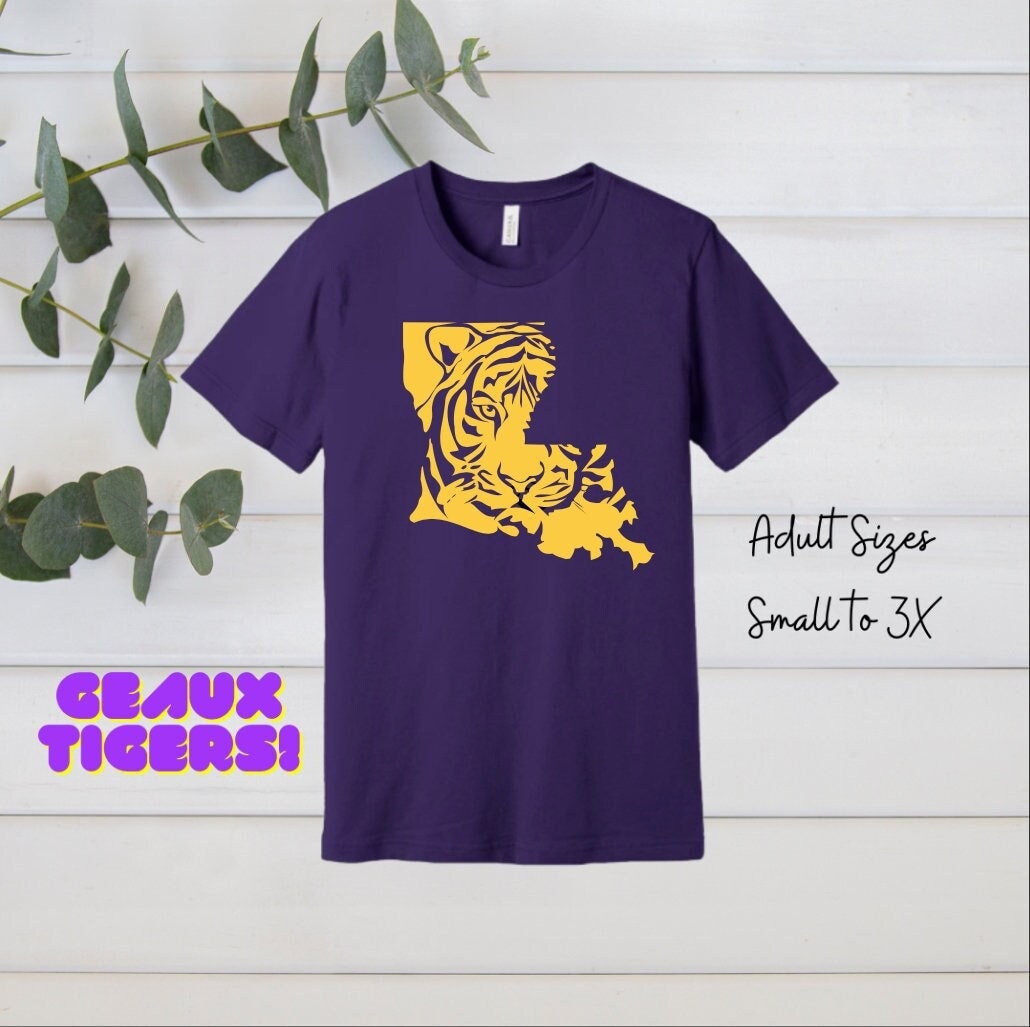 Purple Tigers Shirt, LSU, Louisiana Tigers Shirt