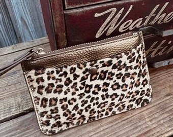 Animal Print Pony hair Leather small goods Wallet