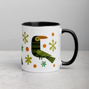 Three Birds Mug (w/color Inside) by Anthony Carpenter
