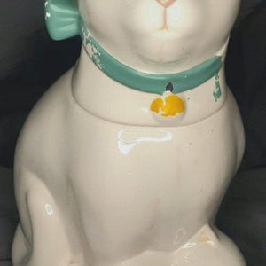 White Cat Cookie Jar
