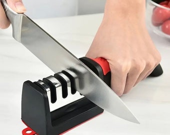 Messerschärfer für Küchenmesser, scheren usw. zum schleifen der Messer in verschiedenen Winkeln.
