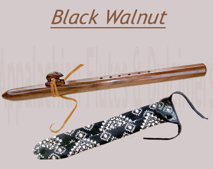 Appalachian Flute - Black Walnut, with Case (Large bore low key D or F)
