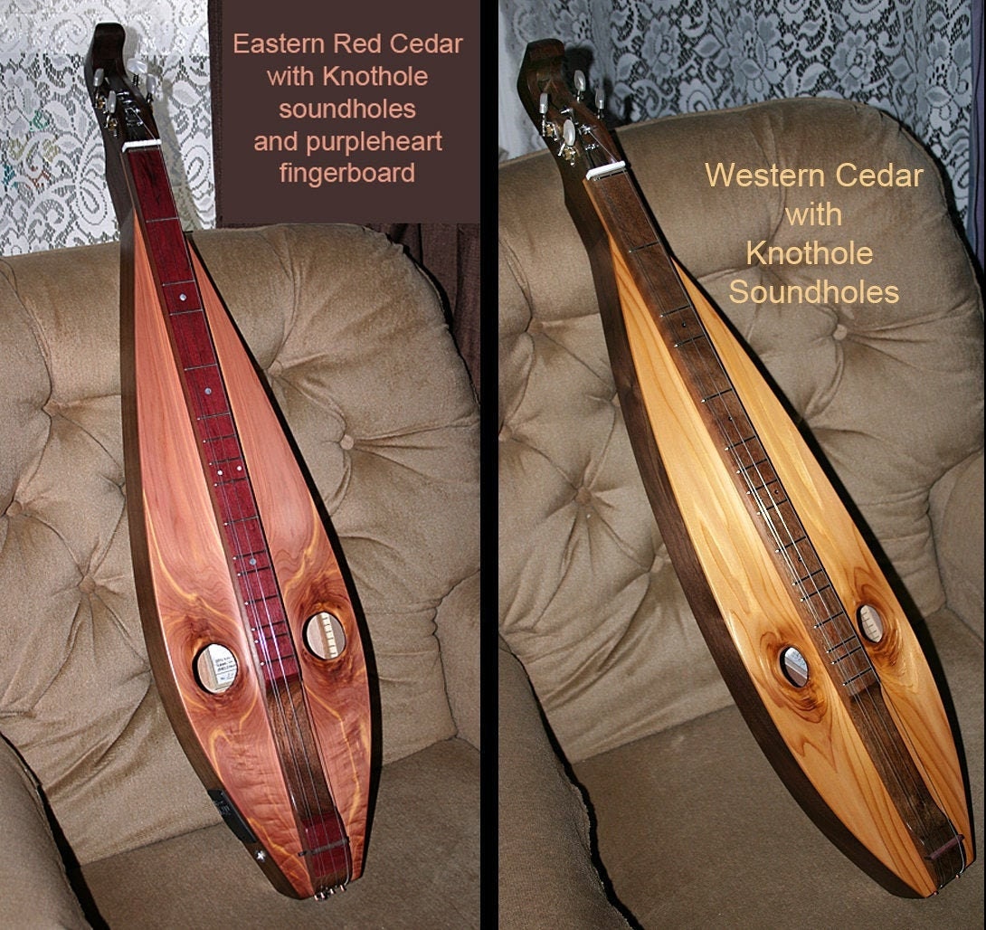 Custom Cedar Mountain Dulcimer 4string Natural Soundhole Etsy