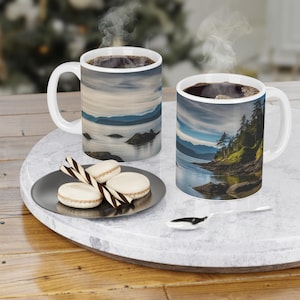 Vancouver Island Coast Mug: Canada Souvenir Coffee Cup