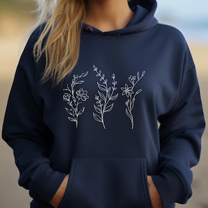 Floral Hoodie: Nature-Inspired Botanical Sweatshirt