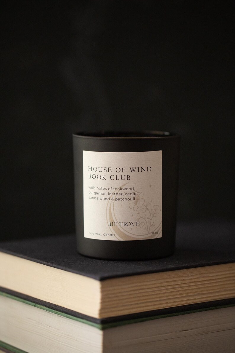 House of Wind Book Club 8oz Candle OFFICIALLY LICENSED Book Scented
